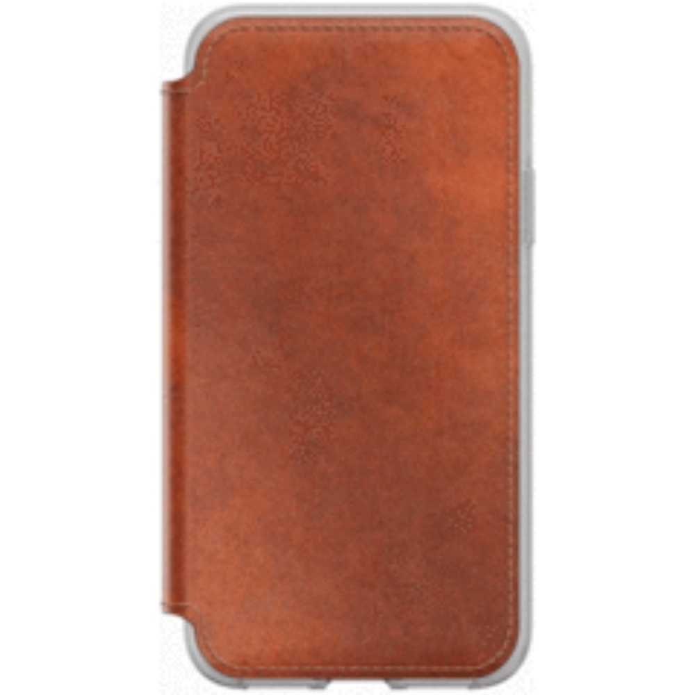 Nomad leather and clear folio wallet case apple